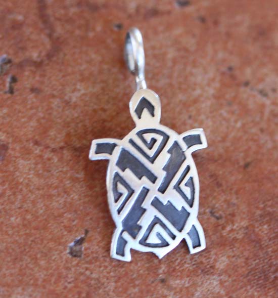 Navajo Turtle Pendant by Stanley Gene