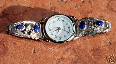 Navajo Lapis Ladies Watch by Robert Brown