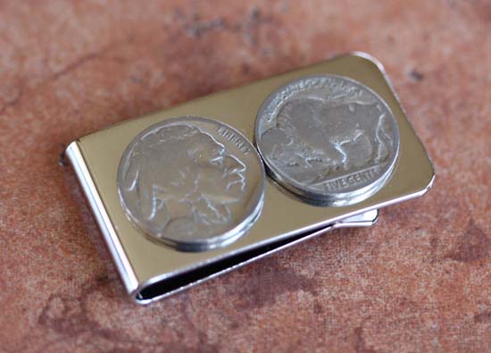 Handmade Buffalo Nickel Money Clip