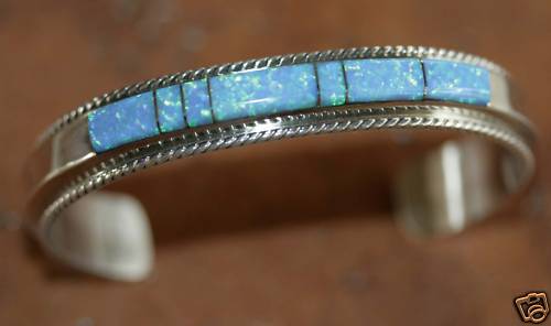 Navajo Native American Created Opal Bracelet