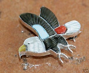 Zuni Multi_Stone Inlay Pin/Pendant