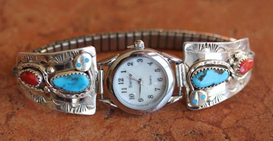 Zuni Turquoise Women's Watch by Effie C.