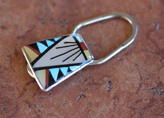 Zuni Multi_Stone Key Chain