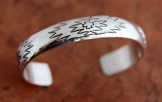 Navajo Sterling Silver Cuff Bracelet