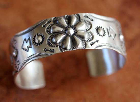 Navajo Sterling Silver Cuff Bracelet