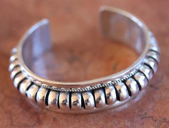 Navajo Native American Sterling Silver Bracelet