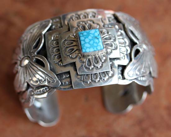 Navajo Silver Turquoise Bracelet