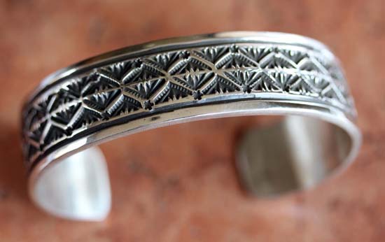 Navajo Sterling Silver Cuff Bracelet