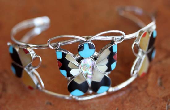 Zuni Sterling Butterfly Bracelet