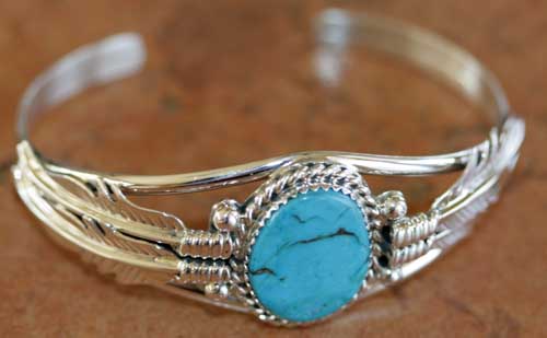 Navajo Native American Turquoise Bracelet