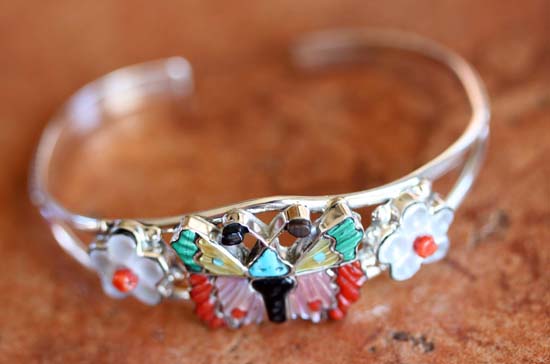 Zuni Sterling Butterfly Bracelet