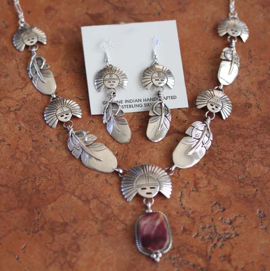 Navajo Silver Navajo Necklace Set