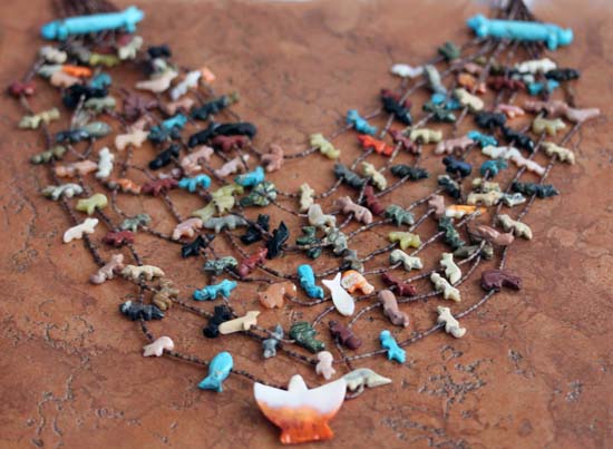 Navajo Fetish Beaded 10 Strand Necklace by Corey Ramirez