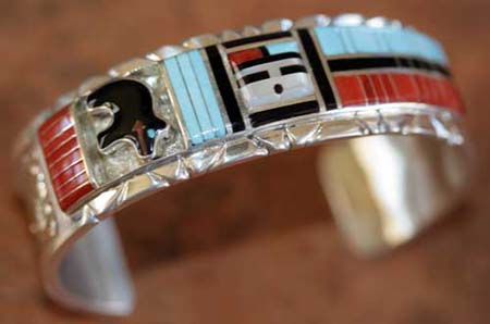 Zuni Sunface Bracelet by Don Dewa