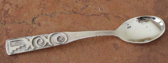 Navajo Sterling Silver Decorative Spoon by Don Platero