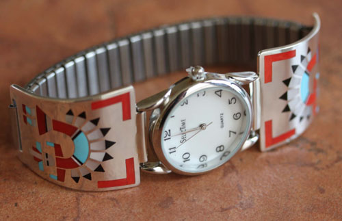 Zuni Piano Dancer Men's Watch by FL Natachu