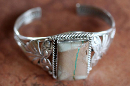 Navajo Silver Royston Turquoise Bracelet