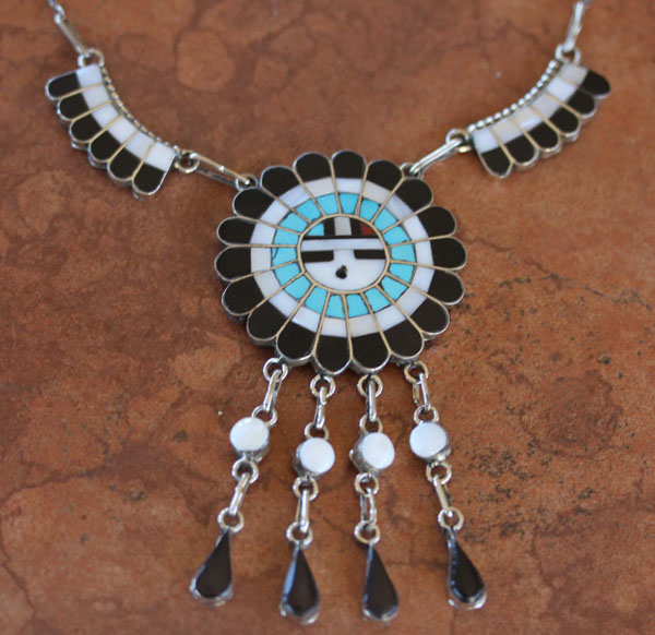 Zuni Sunface Necklace J Massie