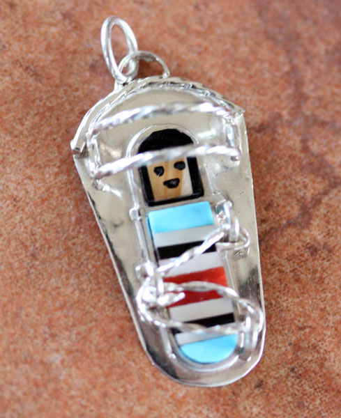 Zuni Silver Baby Pendant by AD Chavez