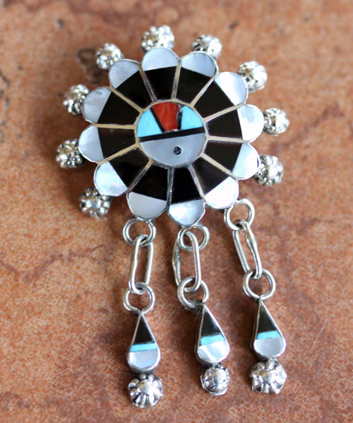 Zuni Sunface Pin/Pendant