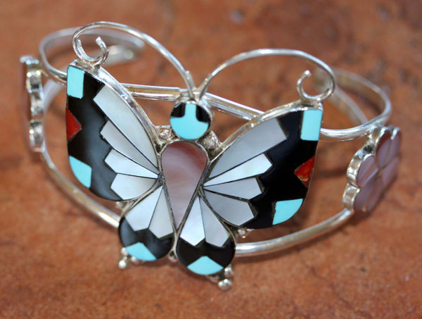 Zuni Sterling Butterfly Bracelet by Dishta