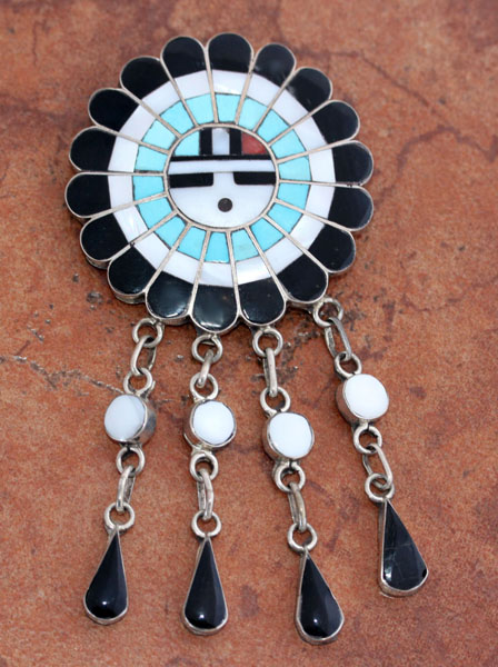 Zuni Sunface Pin/Pendant