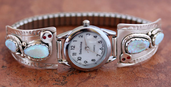 Zuni Created Opal Women's Watch by Effie Calavaza