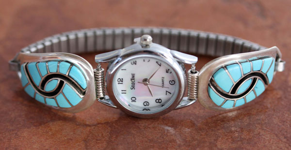 Zuni Multi_Stone Womens Watch by Amy Quandelacy