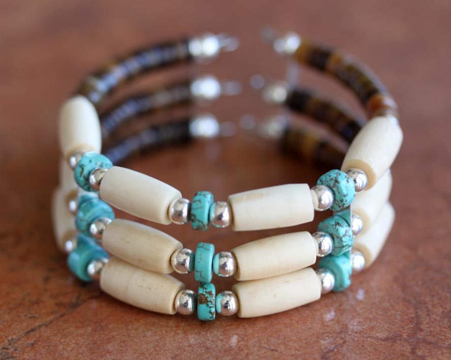 Navajo Native American Beaded Bracelet