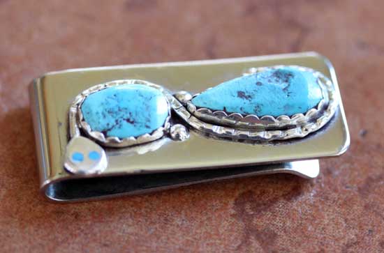 Zuni Turquoise Money Clip by Effie