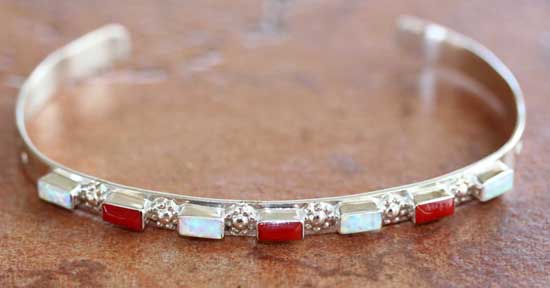 Zuni Sterling Multi_Stone Bracelet