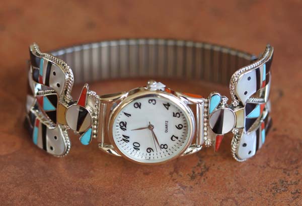 Zuni Native American Thunderbird Men's Watch