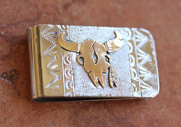 Native American Silver Gold Money Clip by RJ