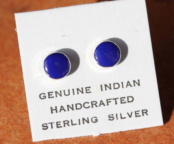 Navajo Lapis Earrings by Weebothee