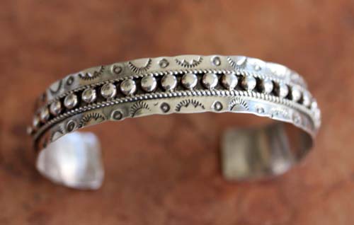 Zuni Silver Bracelet by JP Ukestine