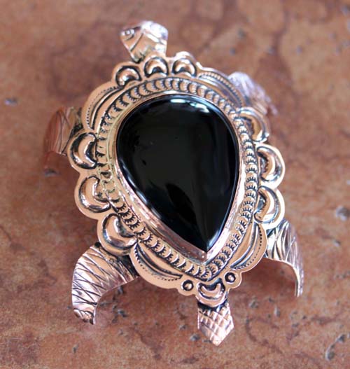 Navajo Copper Onyx Turtle