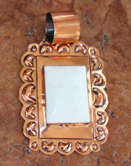 Navajo Copper Howlite Pendant