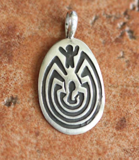 Navajo Man in the Maze Pendant by Stanley Gene