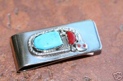 Zuni Multi Stone Money Clip by Effie