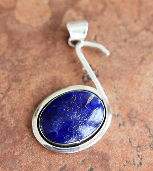 Navajo Lapis Pendant by Donovan Skeets